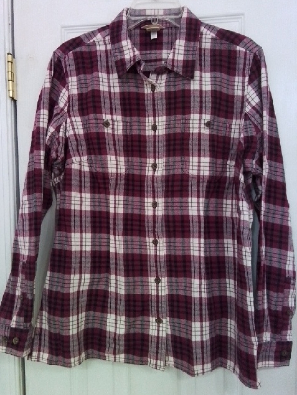 *Duluth Trading Co* Purple Plaid Shirt